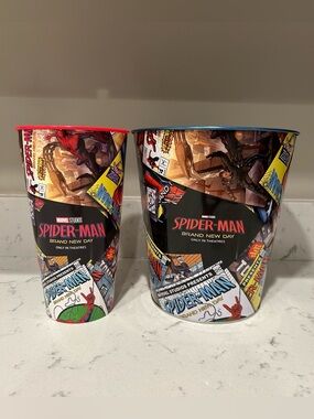 Spider-Man Brand New Day Cinemark Exclusive Popcorn Bucket and Cup